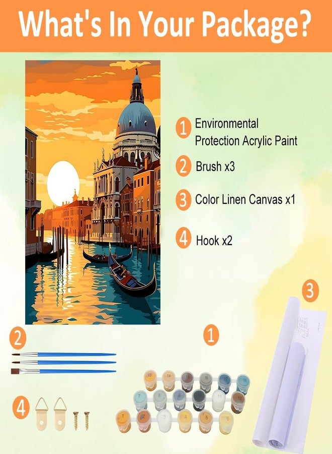 TREXEE Acrylic Oil DIY Paint by Number Kit For Adults & Kids Beginners Diy Canvas Oil Painting Art Craft Wall Home Decor Gift Oil Paint Craft Kit With Tools,Pigments, Multicolor (50X40 CM)(without frame) - Image 2