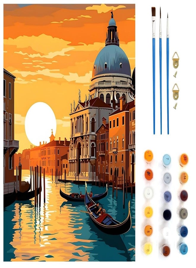 TREXEE Acrylic Oil DIY Paint by Number Kit For Adults & Kids Beginners Diy Canvas Oil Painting Art Craft Wall Home Decor Gift Oil Paint Craft Kit With Tools,Pigments, Multicolor (50X40 CM)(without frame) - Image 1