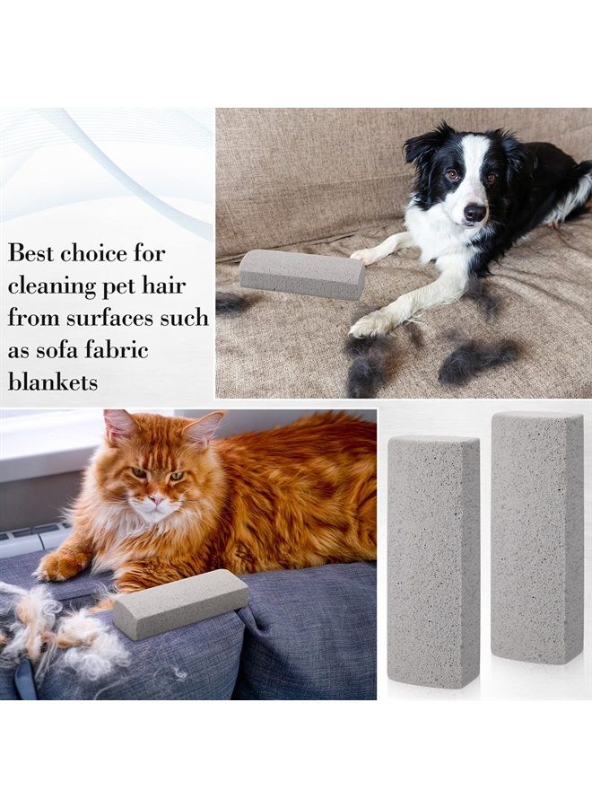 Loopeer 2 Pcs Pet Hair Remover Pumice Stone for Dog Cat Hair Removal Cleaning Pet Hair Stone 6 Inch Dog Fur Removal Tool for Car Interior Bedding Carpet Couch Furniture Cleaning  - Image 5