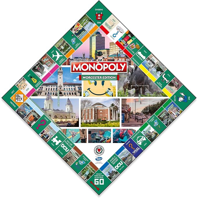 Top Trumps Monopoly Board Game Worcester Edition: 2-6 Players Family Board Games for Kids and Adults, Board Games for Kids 8 and up, for Kids and Adults, Ideal for Game Night - Image 3