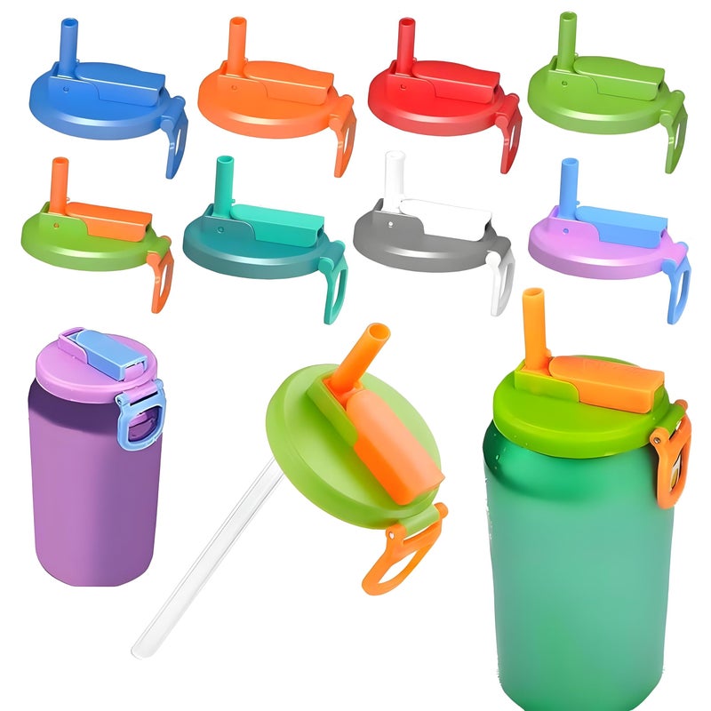 Leak-Proof Can Cover - Multi-color reusable straw lid for soft drinks, beer, and juice; ideal for picnics, camping, and daily home use; keeps drinks fresh and spill-free. (1pc) - Image 2