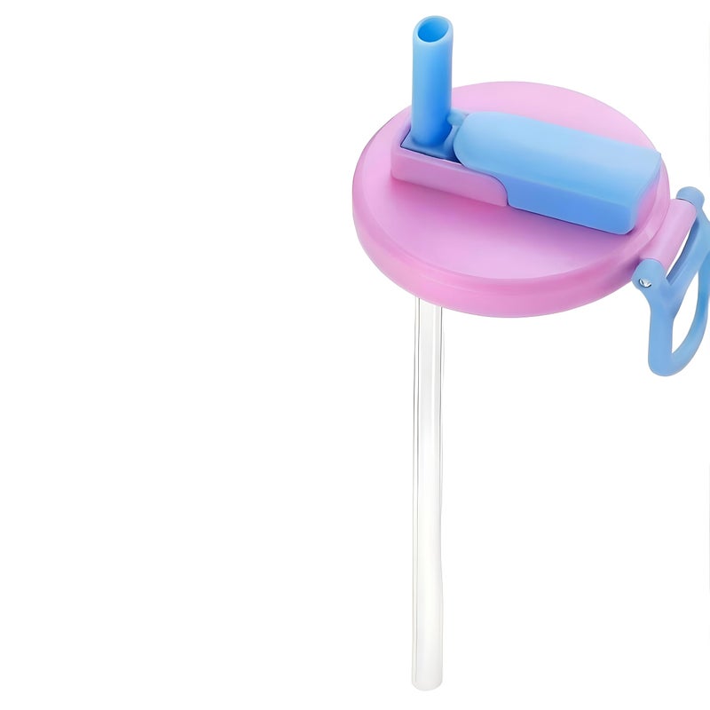 Leak-Proof Can Cover - Multi-color reusable straw lid for soft drinks, beer, and juice; ideal for picnics, camping, and daily home use; keeps drinks fresh and spill-free. (1pc) - Image 1