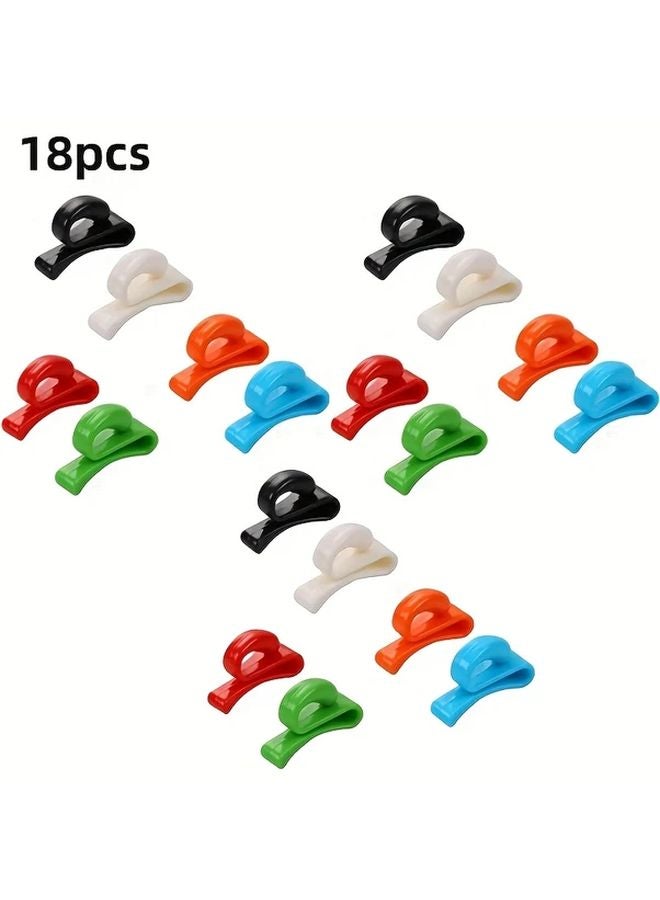 3pcs Key Clip Bag Hook Anti Lost Keychain for Wallet Handbag Each Color 18pcs - Image 1