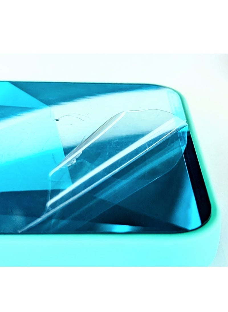 HEXABEX جراب iPhone 13 Pro Max، جراب واقٍ من الألماس اللامع المرصع بالمرايا لهاتف iPhone 13 Pro Max باللون الأزرق الياقوتي - Image 3