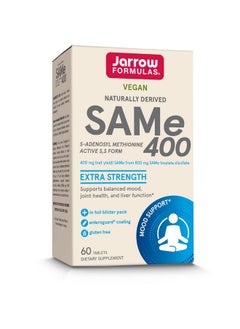 jarrow formulas Same 400 Mg 60 Tablets Highest Concentration Of Active Ss Form Supports Joint Health Liver Function Brain Metabolism Mood  Antioxidant Defense 60 Servings  - Image 1