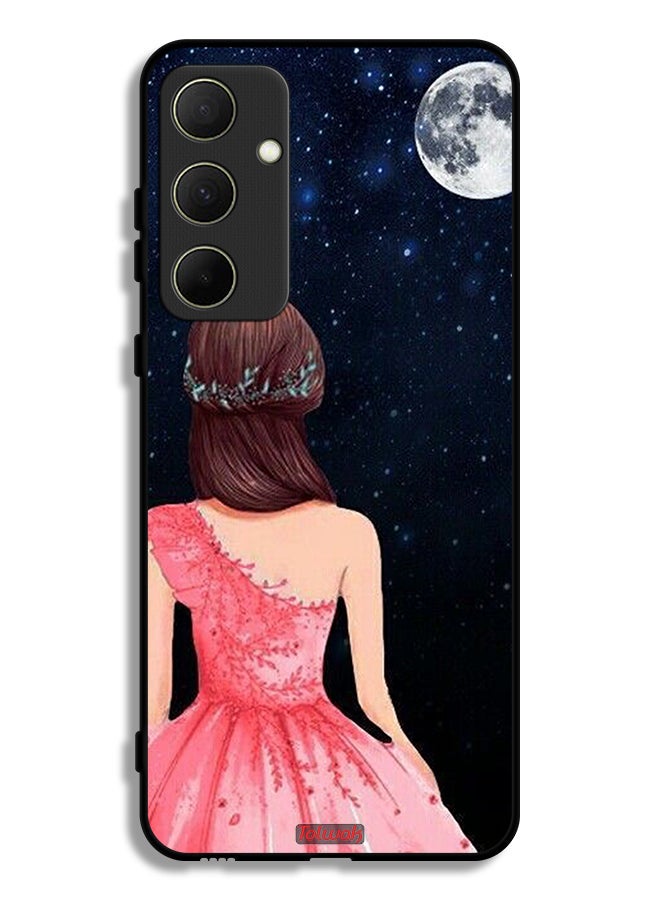 Tolwak Samsung Galaxy A35 5G Protective Case Cover Girl And Moon Art - Image 1
