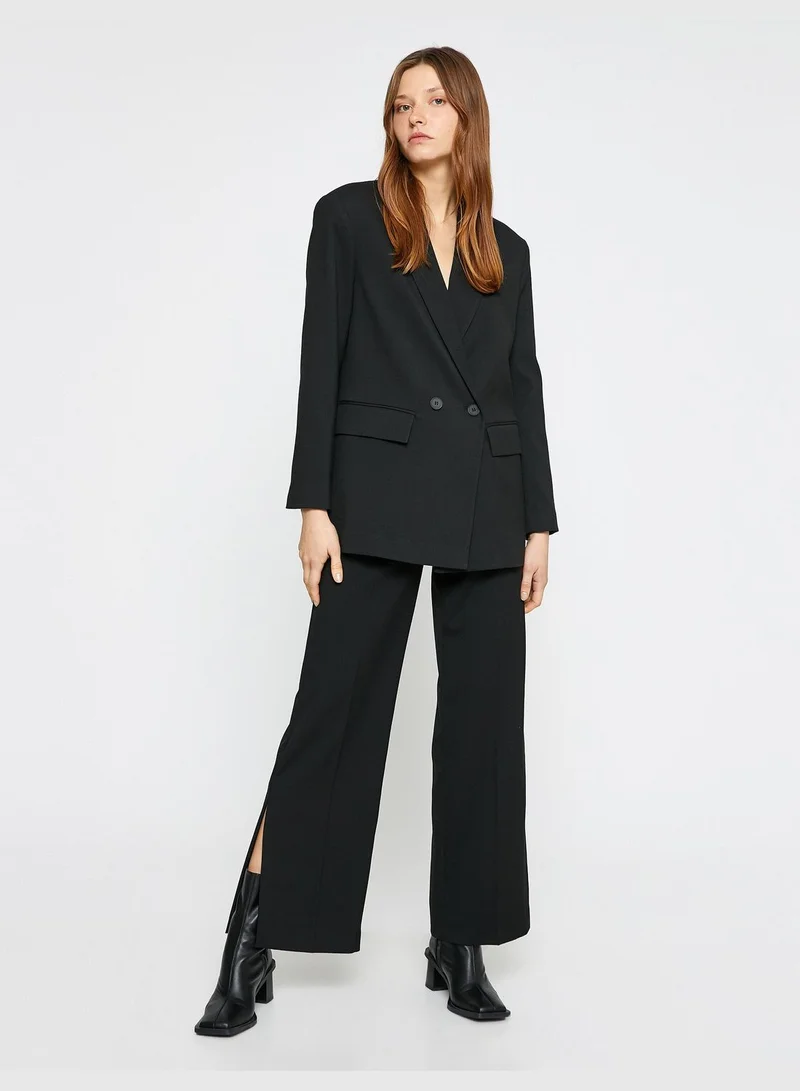 KOTON Wrapped Oversize Blazer Jacket