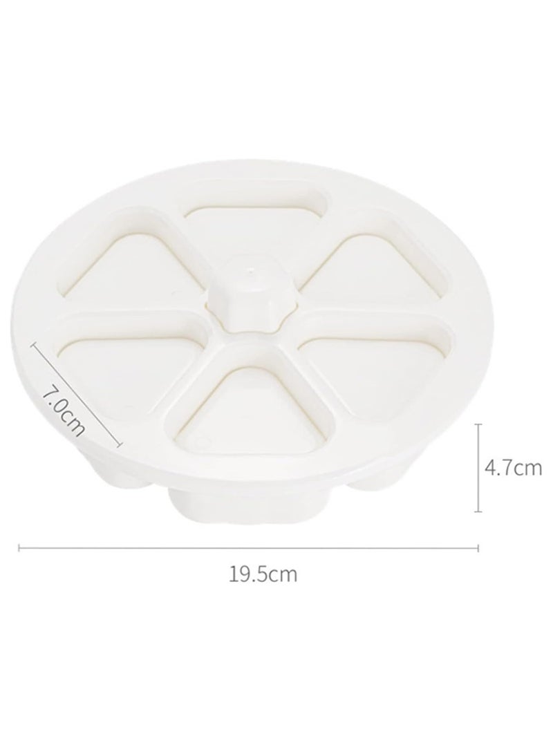 Loquat 6 Cavity Triangle Sushi Rice Onigiri Mold, Non-stick Sushi Maker Tools Sushi Molder Set - Image 2