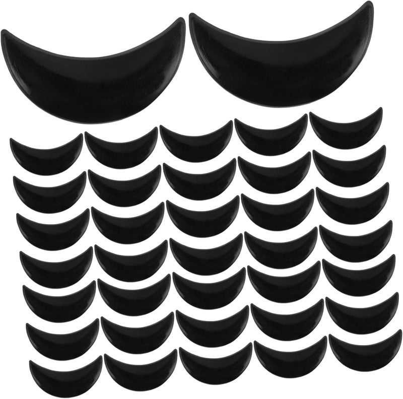 HOMSFOU 200PCS Plush Doll Mouth Kit DIY Handmade Craft Accessories for Animal Dolls Includes Black Bear and Moon Shaped Mouths for Creative Puppet Making - Image 1