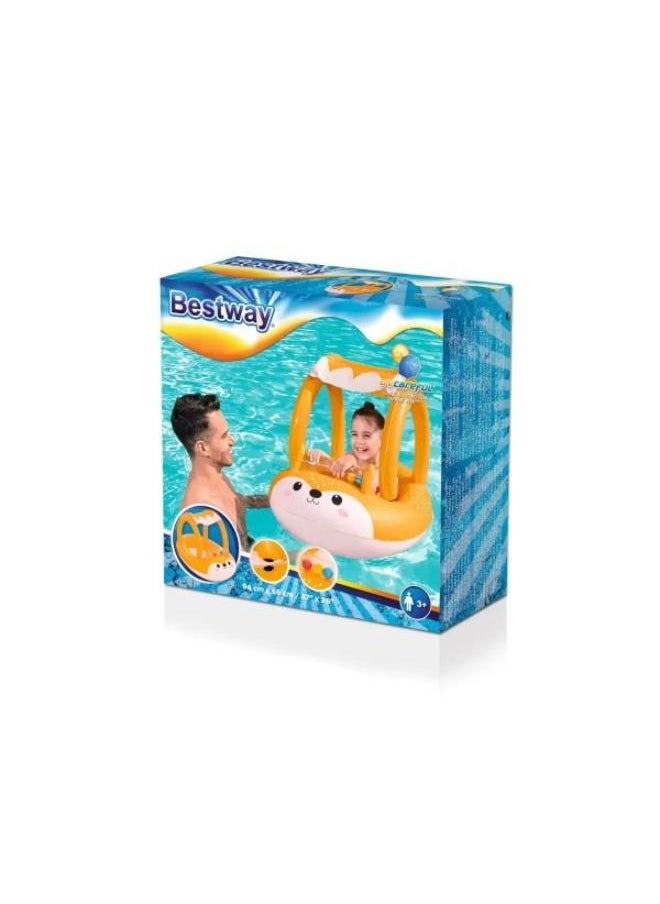 Bestway Frindly Fox Shaded Baby Boat 