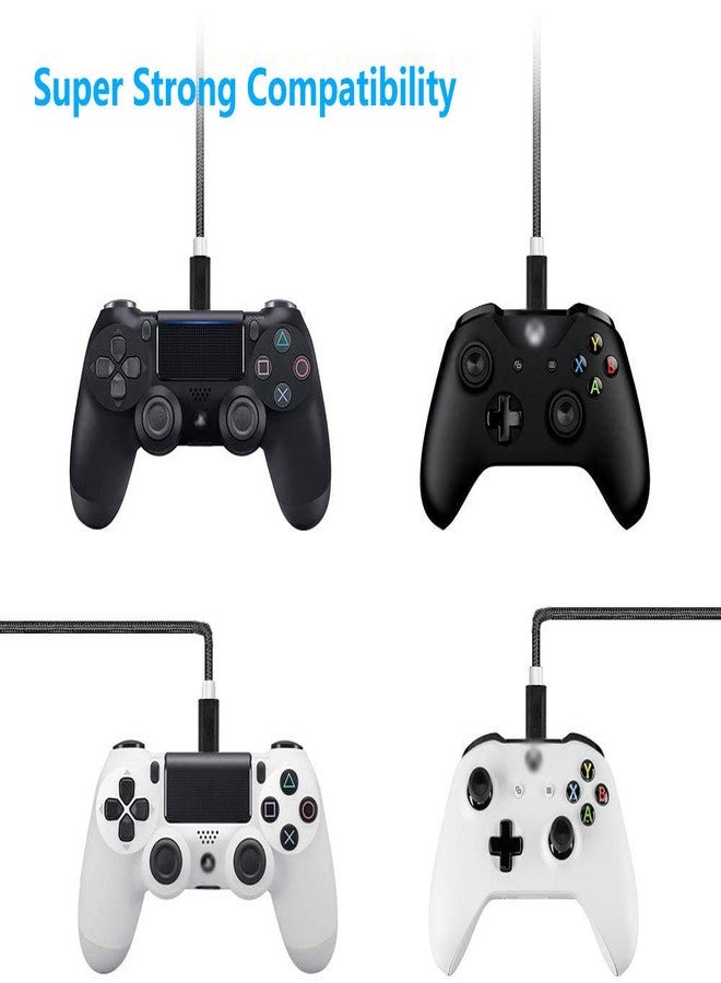 Akingdleo Replacement Controller Charging Cable, Sync Cord Compatible for PS4/ DualShock 4/PS4 Slim/PS4 Pro/Xbox One/Xbox One/One S/Xbox One Elite/Xbox One X Controllers (3.3ft) - Image 4