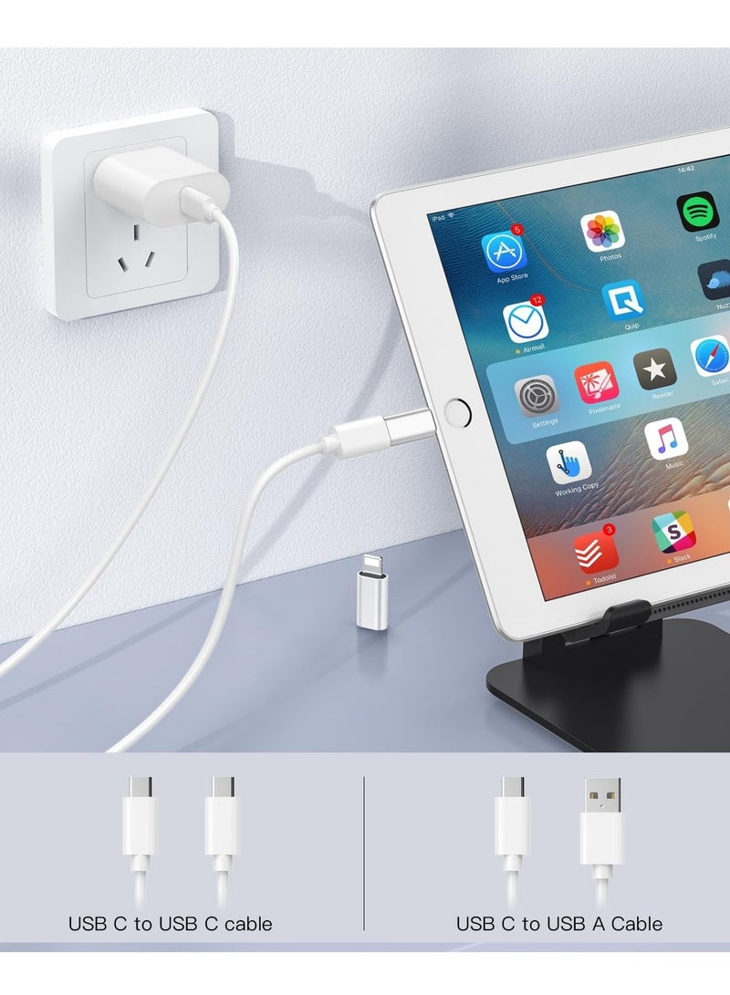 USB-C to Lightning Adapter , Type-C Female to Lightning Male, PD Fast Charging & Data Transfer for iPhone/iPad/AirPods, Compact & Portable - Silver, Not for Audio/OTG - Image 4