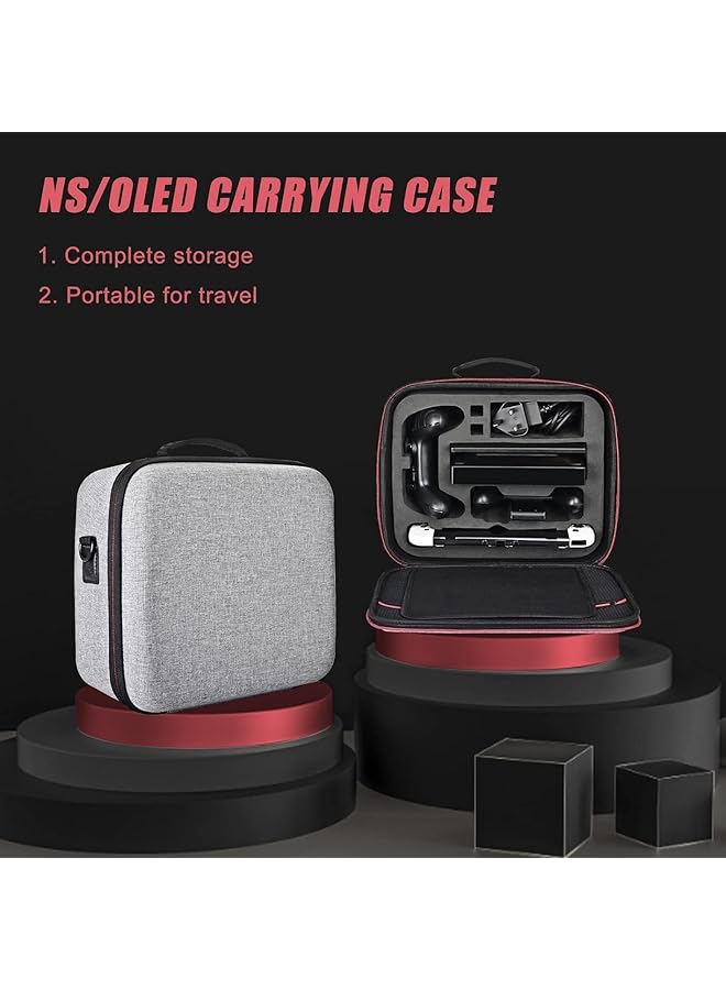 Aputue Switch Portable Case Portable Bag Compatible With Nintendo Switch Storage Box With Easy To Clean Large Nintendo Switch Portable Storage Case For Switch Console Console And All Accessories - Image 3