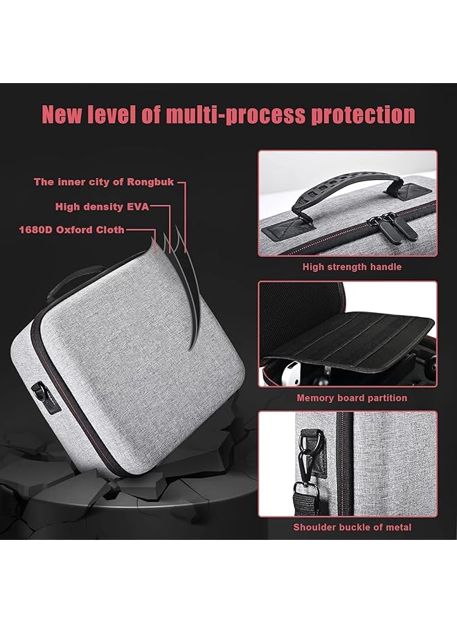 Aputue Switch Portable Case Portable Bag Compatible With Nintendo Switch Storage Box With Easy To Clean Large Nintendo Switch Portable Storage Case For Switch Console Console And All Accessories - Image 5