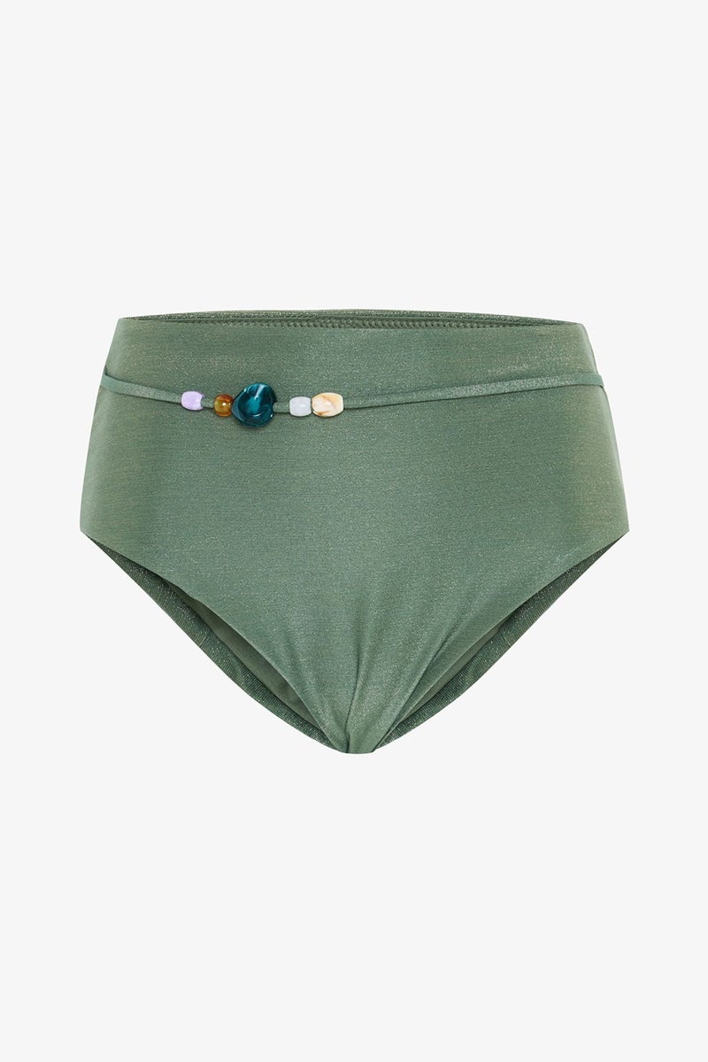 PENTI Beaded High-Waisted Bikini Bottom - Image 5