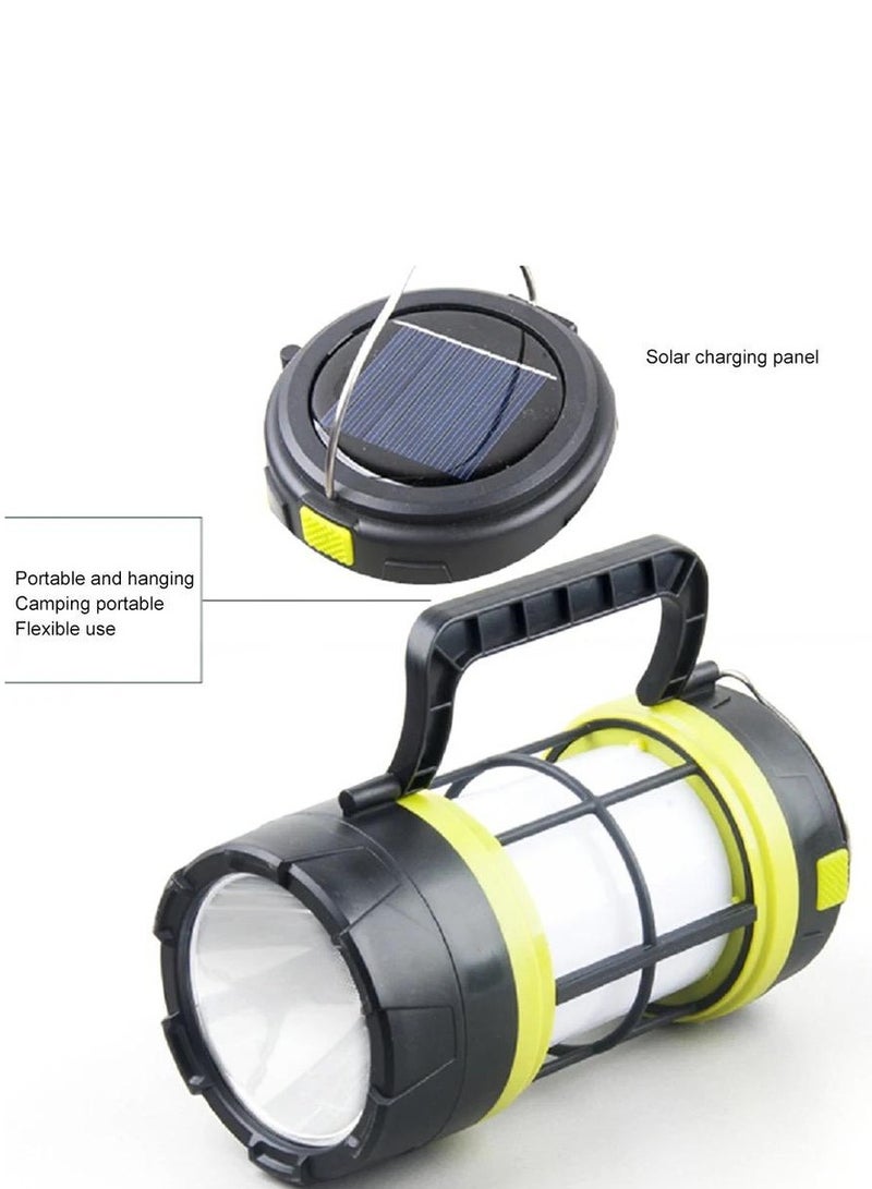Multifunctional solar powered mini portable LED flashlight - Image 1