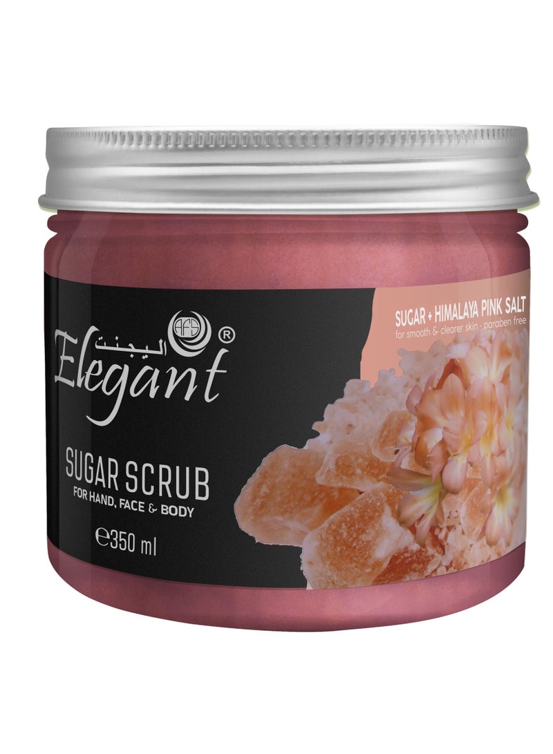 Elegant Elegant Nourishing Sugar Scrub – 350 gm – Sugar + Himayalan Pink Salt - Image 2