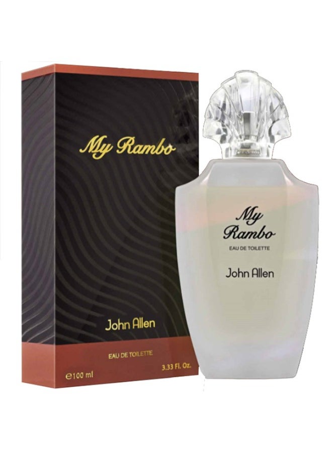 John Allen My Rambo Eau De Toilette - 100ml | Fresh, Floral, and Oriental Fragrance for Women  - Image 1
