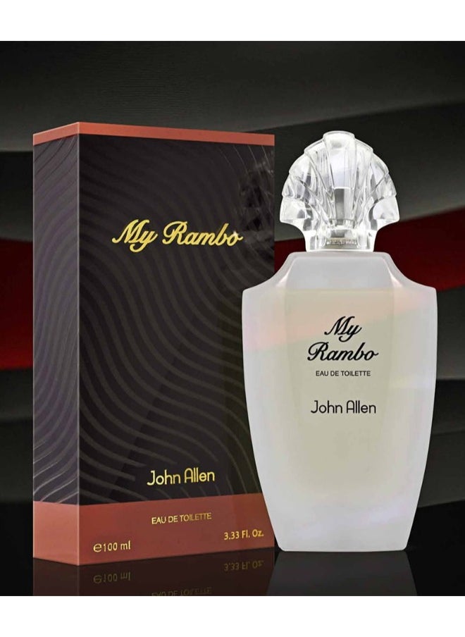 John Allen My Rambo Eau De Toilette - 100ml | Fresh, Floral, and Oriental Fragrance for Women  - Image 2