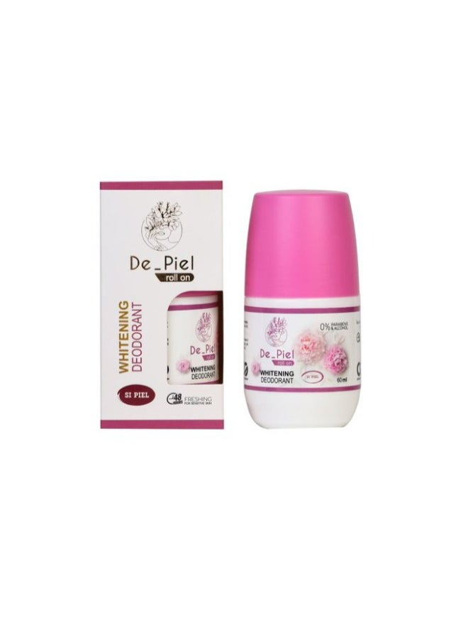 Depiel Si Piel Whitening Deodorant Roll-On – 60ml | Long-Lasting Freshness & Brightening  - Image 1