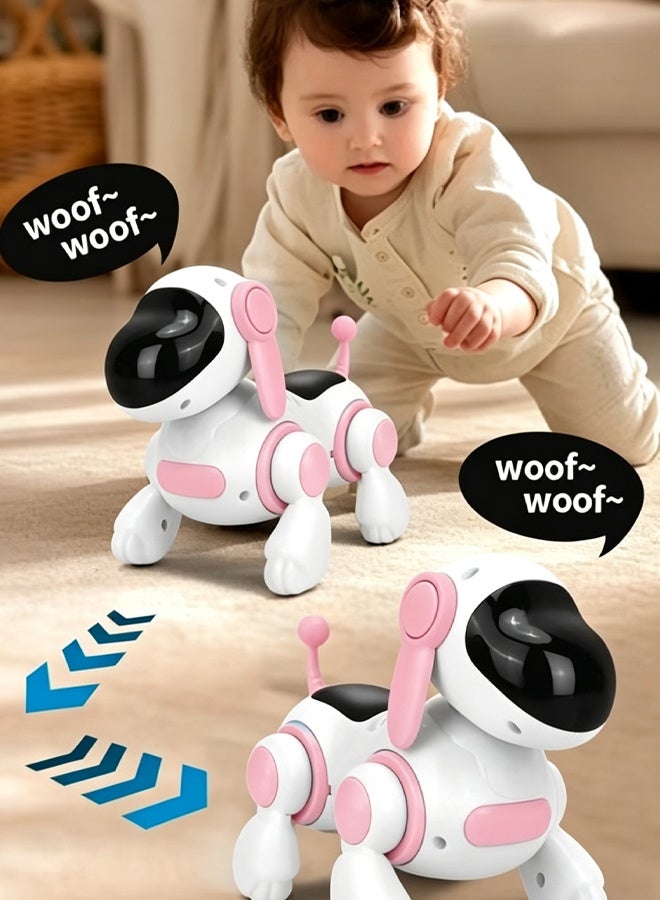 aoduoyaya Robot Dog Toy, Electric Walking Robot Puppy with LED Colorful Lights and Music,Interactive EducationalToy, Electronic Pet Toy for Toddlers Boys Girls, Kids Early Educational Birthday Gift - Image 5