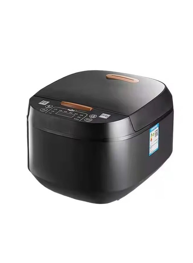 Multi-Function Electric Rice Cooker With Non-Stick Inner Pot | 5L Capacity | LED Touch Panel | 900W Power | Black  - Image 1
