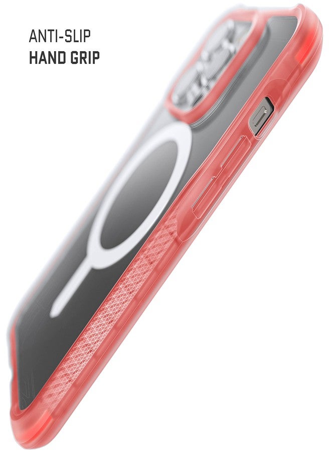 جوستك جراب Ghostek COVERT الوردي لهاتف iPhone 14 Pro للنساء، شفاف، مقاوم للصدمات، يدعم ملحقات MagSafe، مقاوم للاصفرار، مصمم لهاتف Apple iPhone 14 Pro (6.1 بوصة) موديل 2022 (وردي). - Image 5