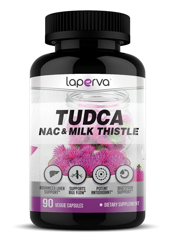 Laperva Laperva Tudca & Nac & Milk Thistle, 90 Veggie Capsules 