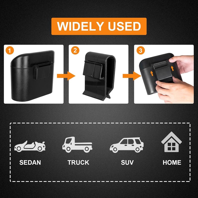 Wontolf Daily repeated use trusted quality Car Trash Can Bin with Lid and 60 Pieces Trash Bags Multiple sizes - Image 5