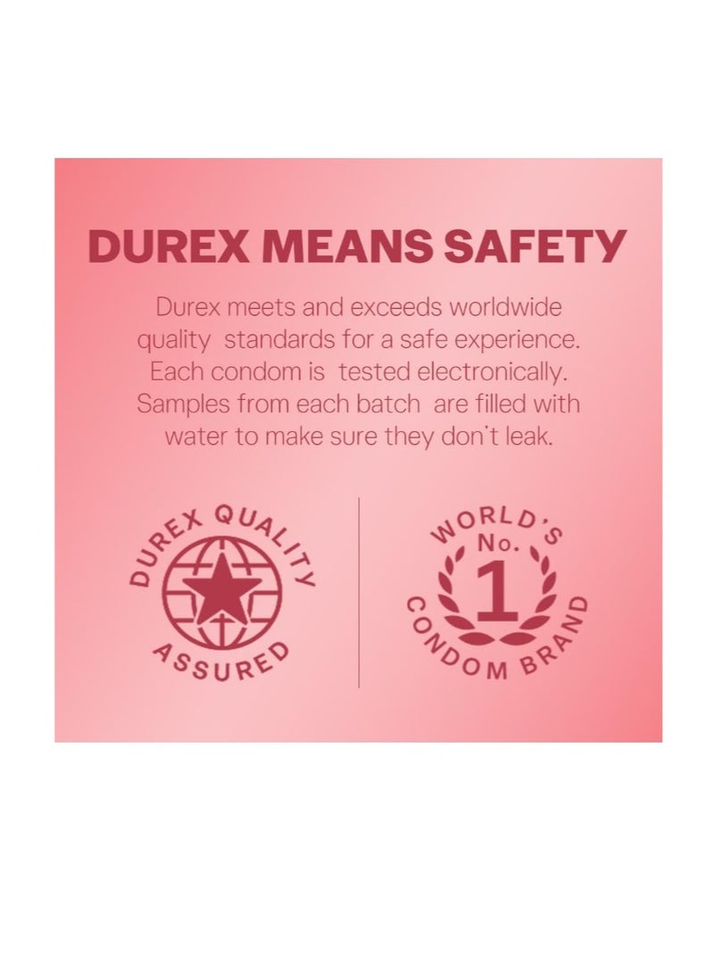 دوريكس بلاي ديوركس بليجر عبوة تحتوي على 24 واقي ذكري (فراولة + شوكولاتة) و1 مزلق فراولة 50 مل - Image 2