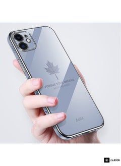 Green Tiger For Samsung Galaxy S23 Ultra 5G 9D Plating Maple Leaf Silicone Phone Case with Strap(Black)  - Image 5