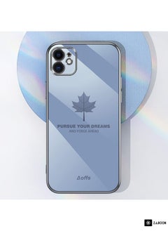 Green Tiger For Samsung Galaxy S23 Ultra 5G 9D Plating Maple Leaf Silicone Phone Case with Strap(Black)  - Image 2