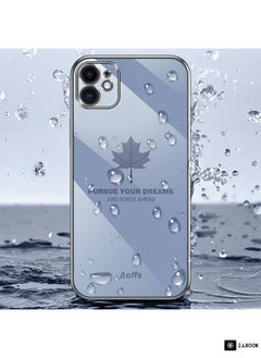 Green Tiger For Samsung Galaxy S23 Ultra 5G 9D Plating Maple Leaf Silicone Phone Case with Strap(Black)  - Image 4