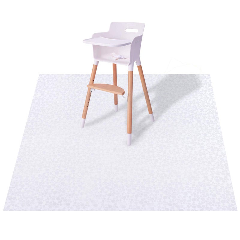 MatLeya Plastic Splat Mat for Baby, Easy Cleaning Vinyl Floor Mat for Eating Messes, Waterproof High Chair Floor Protector Feeding Floor Cover by MatLeya - Image 1