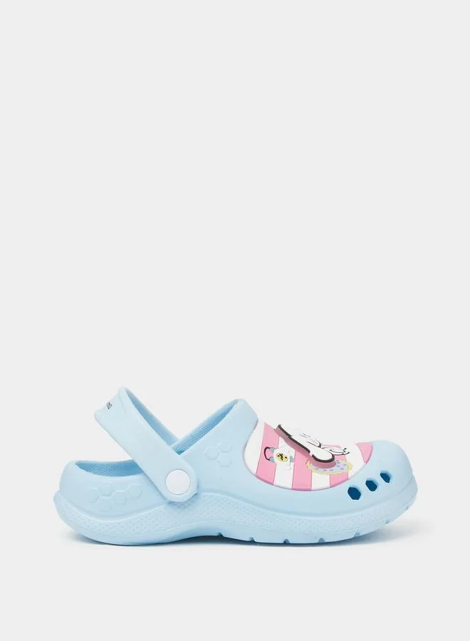 Styli Girls Cinnamon Roll Clogs with Light