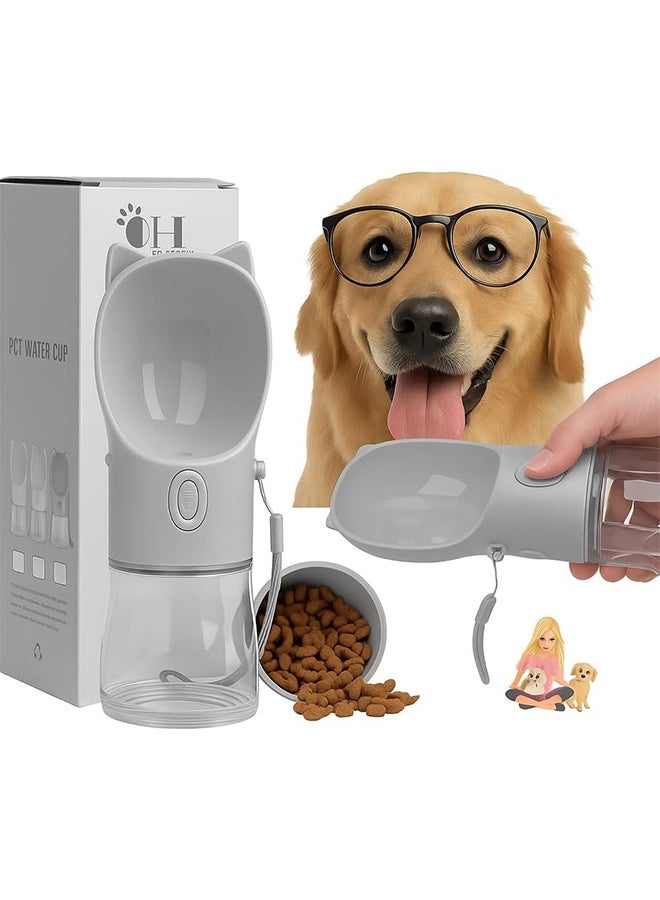 Dog Water & Food Bottle, Portable, Leak-Proof Water Bottle with Food Container for Outdoor Walking, Pet Water Dispenser for Puppy, Cats, Hamsters, Rabbits and Other Animals - Image 3