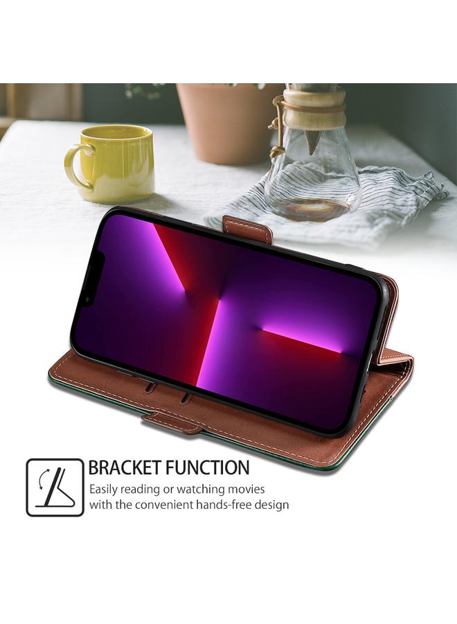 Zaboon Case For Infinix Note 40 Pro 5G Contrast Color Side Buckle Leather Phone Case - Image 4