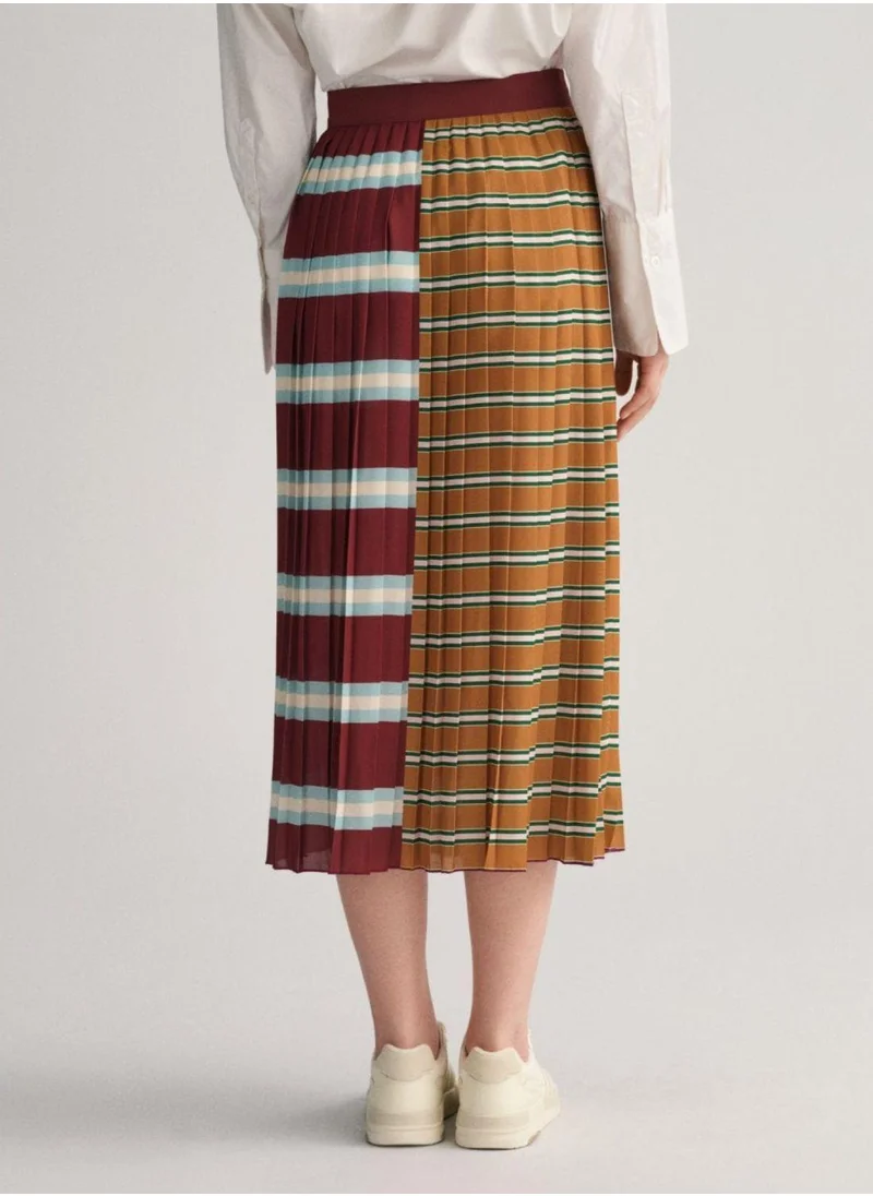 GANT Gant Striped Pleated Skirt