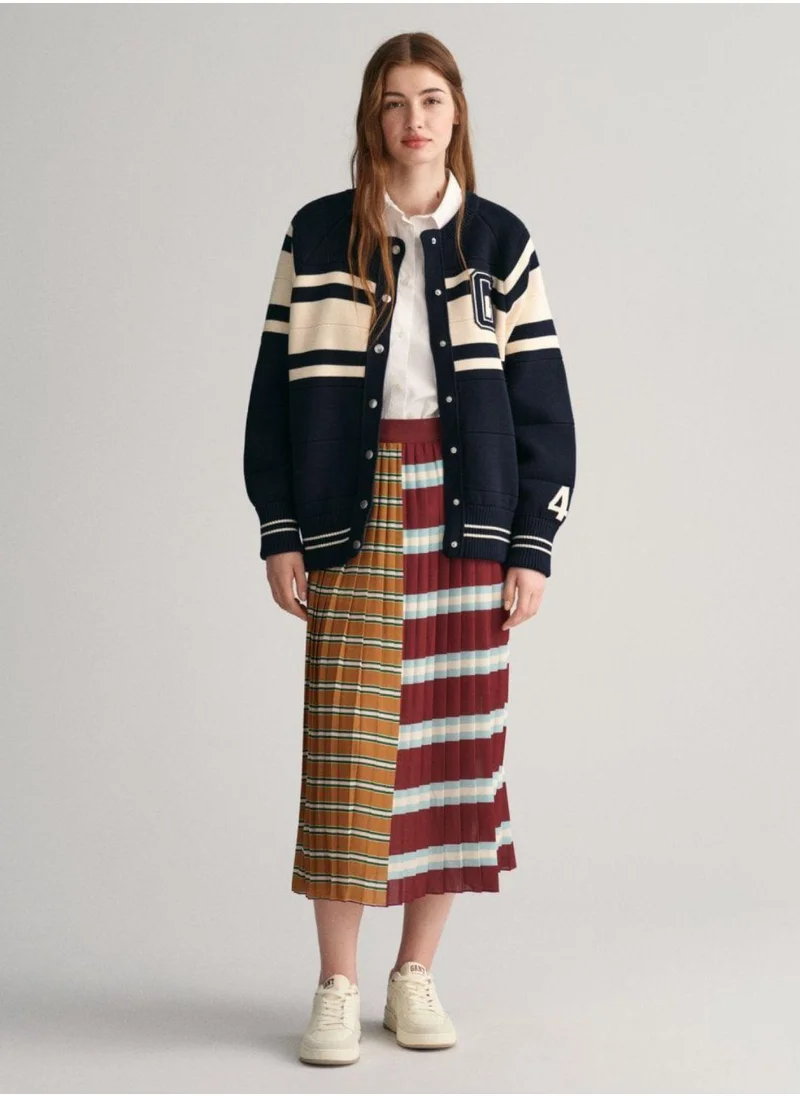 GANT Gant Striped Pleated Skirt