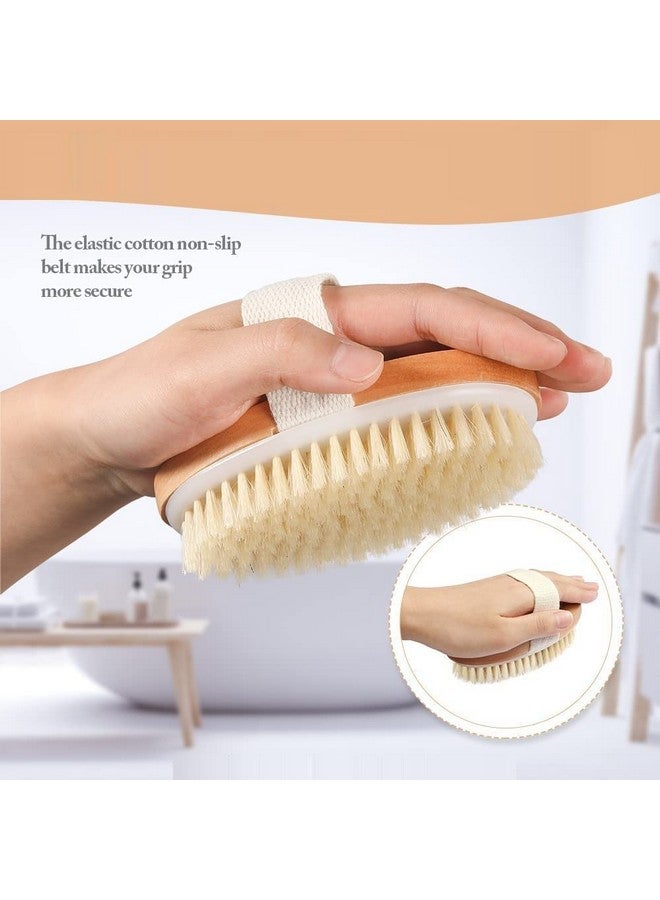 NIDY® Wet and Dry Body Brush Exfoliator Soft Bristle Brush Naturally Exfoliates Dead Skin, Smooths Cellulite, Slows Aging, Body Brush, Natural Bristle Exfoliating Body Skin Dry Brush for Lymphatic - Image 3