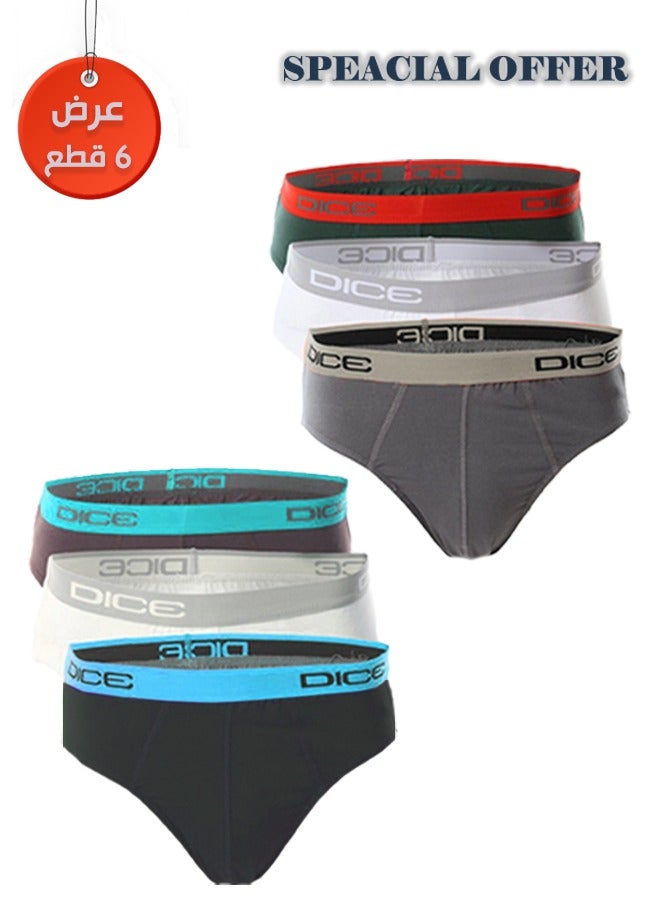 دايس بوكسرات داخلية رجالى مريحة وعالية الجودة وخفيفه للاستخدام اليومي – 6 قطع - Image 1