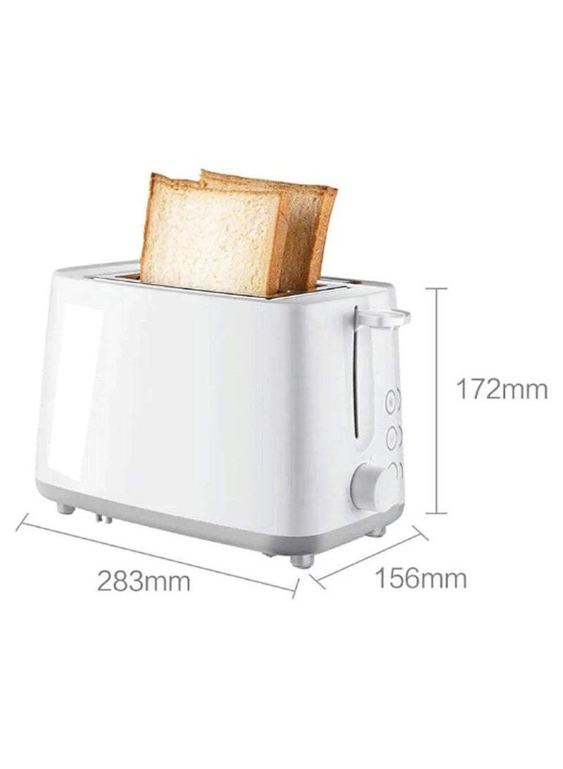 2 Slice Toaster, Stainless Steel Bread Toasters Best Rated Prime with Warming Rack, Extra Wide Slots Small Toaster, 6 Bread Shade Settings, Defrost/Reheat/Cancel Function, Removable Crumb Tray. - Image 2