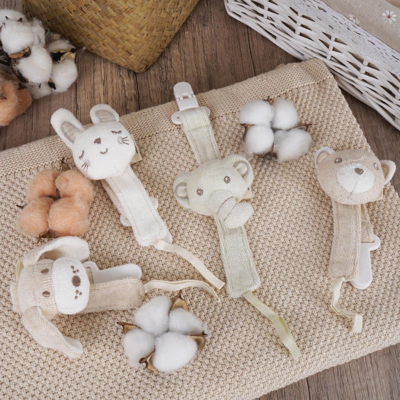 COTTONBEBE Pacifier Clip, 2 Pack Baby Pacifier Holder for Boys and Girls Fits Many Pacifiers & Baby Teething Toys, Ideal Baby Gift (Elephant&Rabbit) - Image 5