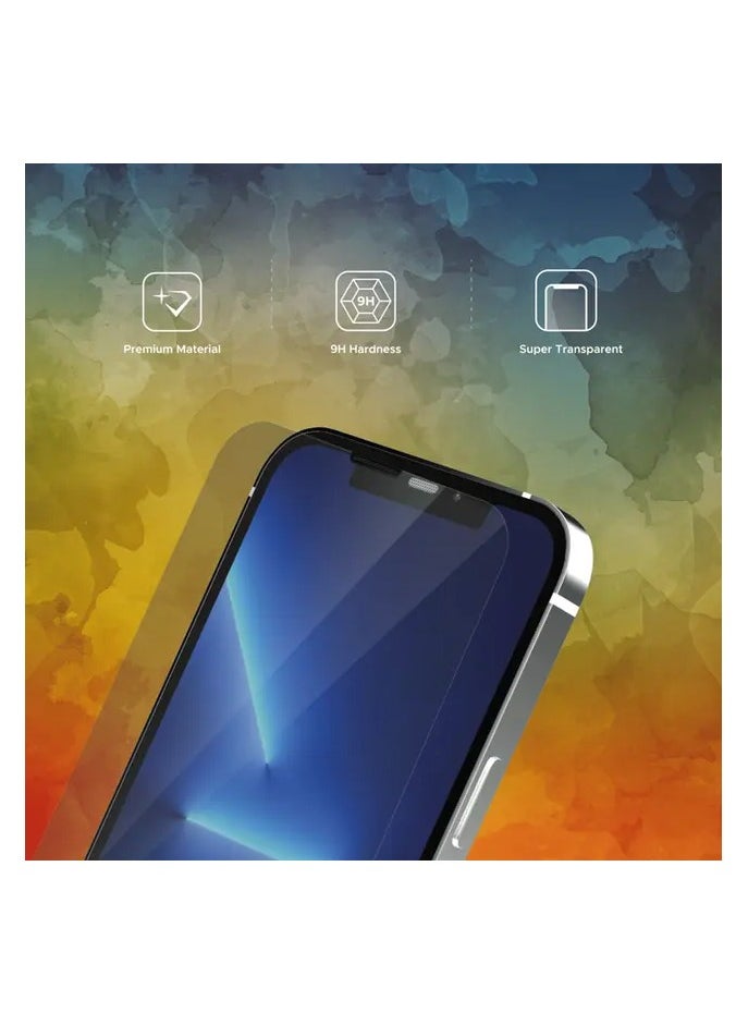 LIBERTY GUARD - Full Cover Rounded Edge 6.01 Inch Screen Protector for iPhone 13 Pro/iPhone 13 / Smooth Touch / Super Transparency / Dust Filter / Anti Shock & Anti Impact / Anti Fingerprint / Anti Scratch - Clear - Image 1