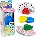 Brybelly Triangle Card Holders for Playing Cards 4 Pack Plastic Table Game Accessories Pieces for Kids Adults Seniors Family Fun Night Poker Canasta Parties Classroom Activities - Image 3