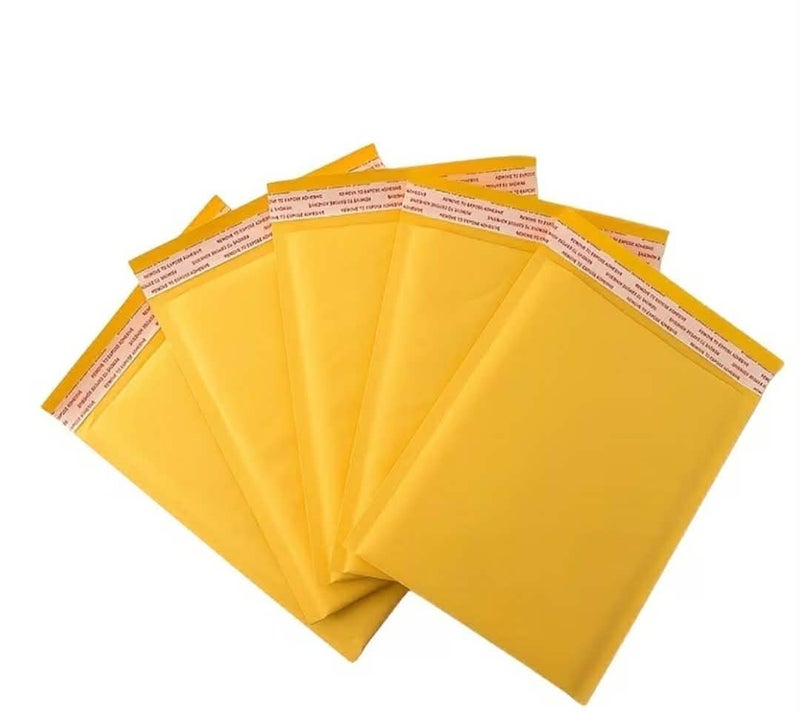 Bubble Padded Envelopes, Yellow Bubble Envelopes, Waterproof, Self Adhesive, 10 Pieces - 11cm x 17cm - Image 5