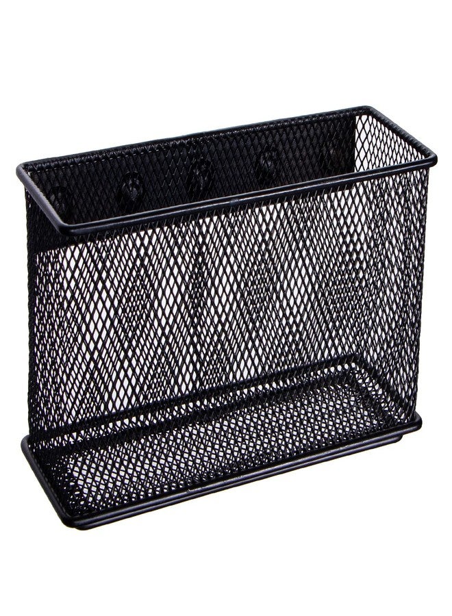 dedoot Magnetic Pencil Holder for refrigerator , Storage Magnetic Basket Mesh Black Strong Magnetic Pen Holder for Refrigerator ,Whiteboard, Locker, Home and Office Organizer, 6.3x2.3x3.6inch - Image 1
