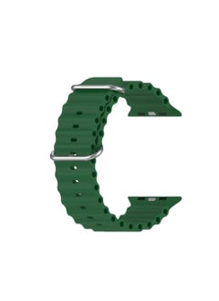 Ocean Strap For Apple Watch Band Size 42/44/45/49mm Silicone Green