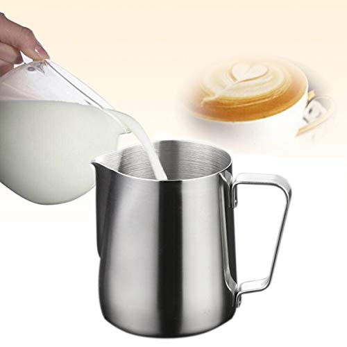 THW® Stainless Steel Milk Frothing Pitcher – 150 ML Latte Pourer Jug for Cappuccino & Coffee – Lightweight & Portable, Ideal for Home & Restaurant Use - Image 5