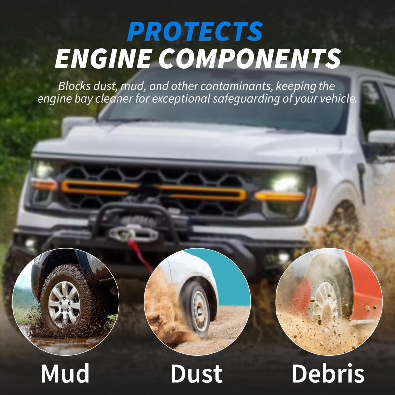 Lazenta ML3Z-7222-D Front Engine Splash Shield Upgrade Manganese Steel Compatible with 2015-2020 Ford F150,Front Under Car Splash Shield Lower Cover - Image 4